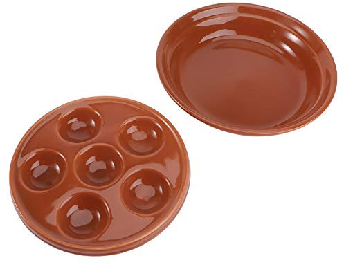 Cabilock 2st Gebackene Schnecken Schneckenauflaufform Schnecken Kochplatte Schnecken Französisches Gericht Schneckenplatte 12 Löcher Fach Schneckenplatte Keramik Lebensmittel Kochutensilien