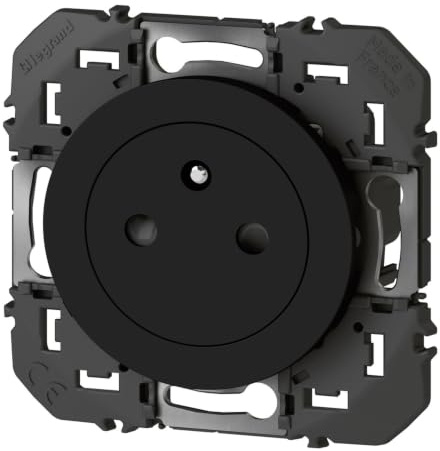 prise de courant - 2p+t - surface - noir - legrand dooxie 600535