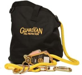 Guardian 04665 HTL Horizontal Lifeline Kit – 100 Ft Rope Temporary HLL with Built-in Tensioner | Two-Worker Fall Arrest or Restraint | OSHA/ANSI Compliant