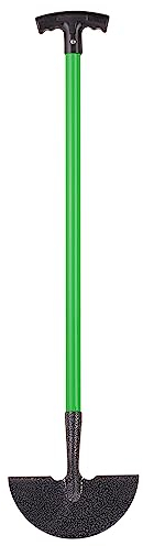 Bonetti Homeware Garden Tools | Carbon Steel Lawn Edging Border Cutter & Garden Edging Grass Cutter | Half Moon Lawn Edger & Edge Trimmer with Head Step | T Handle 91cm