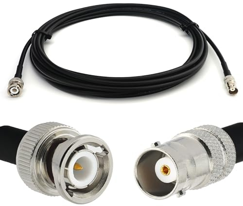 RANGEFUL 20m BNC Stecker auf BNC Buchse RG58 Koaxialkabel — Verlängerungskabel 20 Meter Jumper Kabel (50 Ohm) — Antennenkabel für HAM Radio CB Funk WIFI Antenne