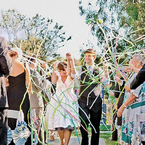 10 Stück No-Chaos-Luftschlangen, Romantische, Farbenfrohe Handwurf-Luftschlangen, Druckknöpfe, Konfetti-Druckknöpfe For Hochzeiten, Geburtstage, Partys, Abschlussfeiern, Partygeschenke (Color : 20,