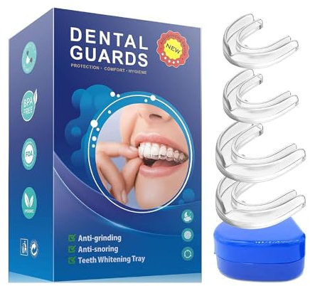 2-pack formbara munskydd för bruxism, tandslipning, atletisk munskydd, bruxism, urladdning tandskydd, munskydd för sömn, förhindra bruxism