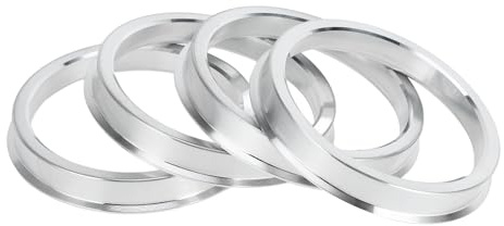 INFINAUTO Radnaben-Zentrierringe, 57,1 mm ID auf 66,1 mm Außendurchmesser, Fahrzeug-Radnaben, Aluminiumlegierung, 4 Stück