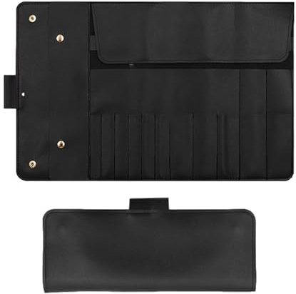 Aufrollbarer Make-up-Pinselhalter, Make-up-Pinsel-Rolltasche,Make-up-Pinsel-Reise-Organizer - Wasserdichter, Faltbarer Kunstpinsel-Organizer, Toilettenartikel, Pinsel, Make-up für Frauen