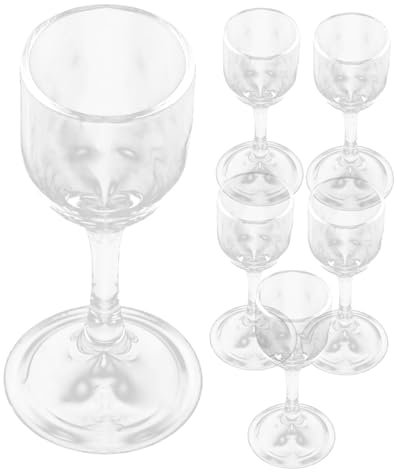 JECOMPRIS 6pezzi Coppa Per Liquori Coppa Per Vino Bicchieri in Vetro Delicati Bicchieri Multifunzione Da Vino Per Uso e Decorazione