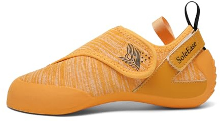 SoleEase Climbing Shoes for Men Women Slip-Resistant Lightweight Bouldering Shoes with Breathable Upper(904Yellow,38)