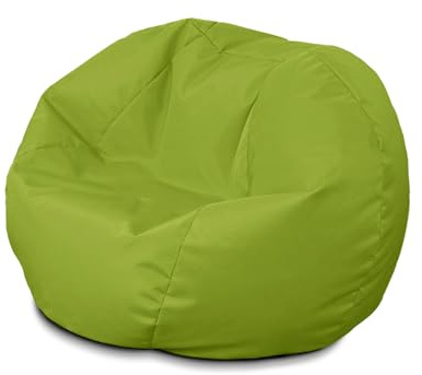 Bags of Beans Wipe Clean Kids Bean Bag Chair with Filling Included - Outdoor Kiddies Beanbag Seat - Machine Washable Childrens Beanbag Furniture for Girls & Boys - 67 x 48cm (Olive Green)