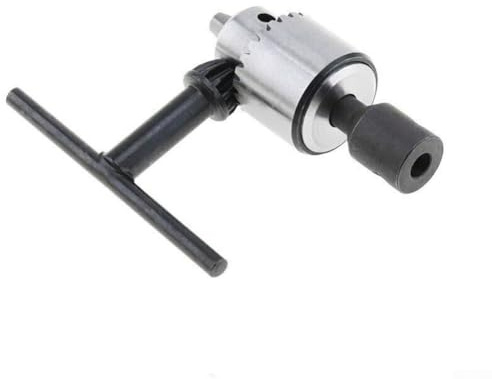 JT0 Motor-Bohrfutter, 0,3–4 mm Kapazität, Hartstahl mit 4 mm, 5 mm, 6 mm, 8 mm Verbindungsstangenhülse und Schlüssel, konische Kegelmontage, Drehfutter, kompatibel mit (8 mm)