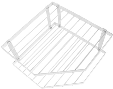 ISCBAFYX Scaffale da Cucina angolare in Metallo - Scaffale ad Alta capacità di carico per pentole, padelle e spezie - Scaffale angolare salvaspazio per Una Gestione efficiente dell'armadietto
