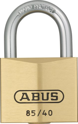 ABUS Vorhängeschloss Messing 85/40 gl.-0750 - gleichschließend - für Kellertüren, Schuppen u. v. m. - wetterfest - gehärteter Stahlbügel - ABUS-Sicherheitslevel 6 | Schließung 0750 - gehärteter Stahlbügel mit Nano Protect - wetterfest - für Kellertüren & Schuppen