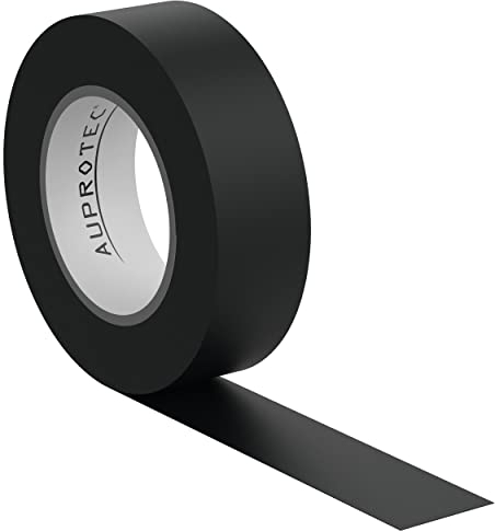 AUPROTEC 1x Isolierband schwarz 15mm x 10m VDE Isoband PVC Elektriker Klebeband DIN EN 60454-3-1