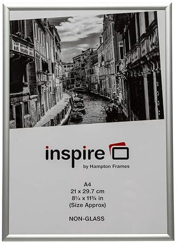 Photo Album Co AL19A4NG - Cornice in Alluminio, Formato A4, Senza Vetro, 31,2 x 22,5 x 2,5 cm, Colore: Argento