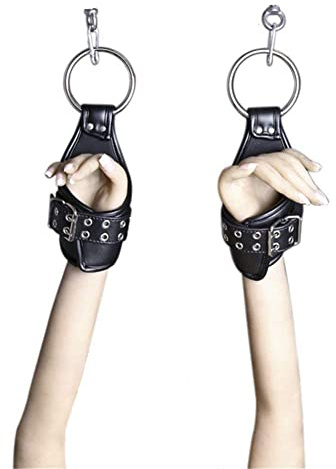 OnundOn Hängende Handschellen Leder Handschellen Hängende Hand Handschellen
