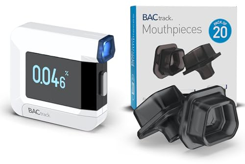 BACtrack C8 Breathalyzer and 20 Breathalyzer Mouthpieces Bundle