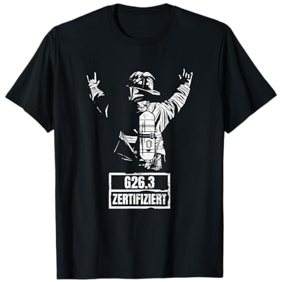 Feuerwehr AGT G26.3 zertifiziert Feuerwehr Atemschutz T-Shirt