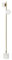 HOMCOM Lampada da Terra con 2 Paralumi a Sfera, Lampada a Piantana Moderna per Lampadine E27, Interruttore a Pedale, Altezza 165cm, Oro