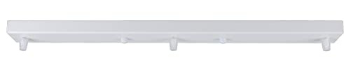 TOKIUS Deckenhimmel, Hängelampensockel, 3 Lichter, Deckenmontageplatte, für lange Kronleuchter, Zubehör für DIY-Deckenleuchte, 50 cm, Weiß