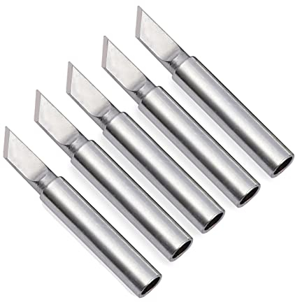 Lötkolben Spitzen, 900M Lötspitze, Ersatz Lötspitzen Set Legierungenlötspitzen Verwendung für Lötpistole, Lötstation Schweißen, Löten usw (5 Stück 900M-T-K)