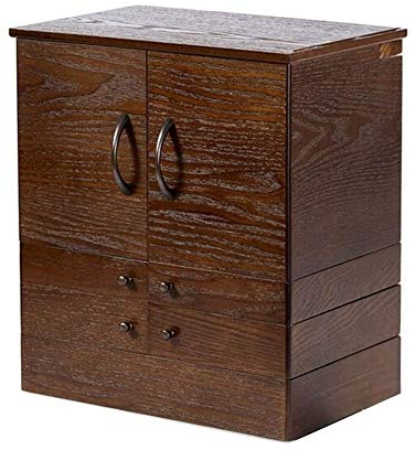 BONOOL Schmuckkästchen aus Holz, tragbar, groß, Kosmetikbox, Retro-Schmuck-Aufbewahrungsbox für Damen, Reiseetui für Ringe, Armbänder, Geburtstagsgeschenk, Schmuckkästchen für Damen
