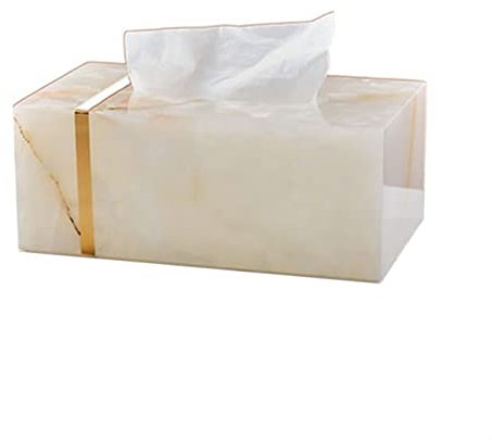 Taschentuchbox, modern, minimalistisch, leicht, luxuriös, Papierbox, exquisiter Marmor-Taschentuchbox, Wohnzimmer, Arbeitszimmer, Büro, Taschentuchbox-Halter