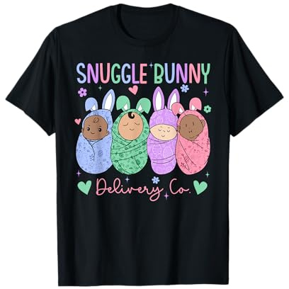 Snuggle Bunny Delivery Co Easter L&D Nurse Mother Baby Nurse T-Shirt