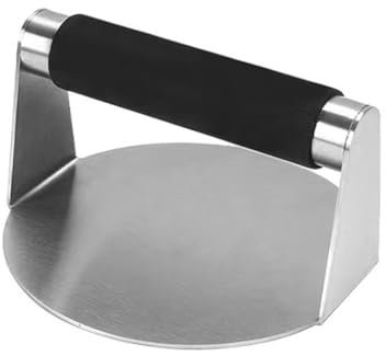Smash Burger Press, Stainless Steel Hamburger Smasher Tool for Griddle, Grill Patty Press for Delicious Smashburgers