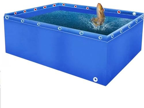 Generisch Aquarien-Plane für Pools, PVC, mit Ablassventil für Salzwasserfische, temporärer Auffangbehälter für Koi-Schildkröten, Schwimmen, 0,5 mm Plane, Wasserspeicherteich
