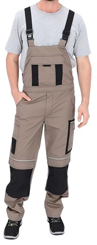 ELIWORX Latzhose Herren mit Stretch – Lange Arbeitshose für Männer mit Werkzeugtaschen – Robuste Arbeitskleidung für Handwerk, BAU & Heimwerker – bequem & strapazierfähig