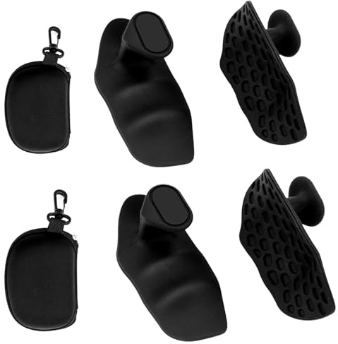 LunarCharm 4 Stück Gewichthebergriffe für Männer und Frauen, mit Aufbewahrungstasche, ergonomische für Bodybuilding, Kreuzheben, Training, Gewichtheben, Hanteln