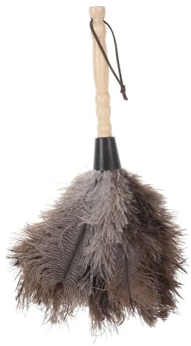Plumero y Plumas para Limpieza con Mango de Madera de Haya