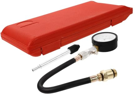 SOPOTUTU 1 ensemble Kit de Testeur de Pression de Cylindre pour Moteur Automobile Outil Professionnel de Compression Compatible avec Divers Types de Moteurs Mesures Précises pour Analyse