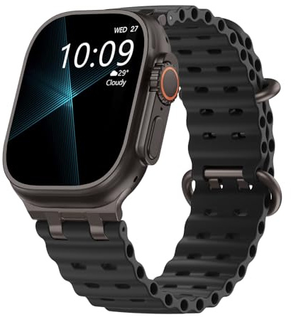 TiMOVO Bracelet Ocean Compatible avec Apple Watch Ultra 3/2/1 49mm, Bracelet Sport Respirant avec Connecteur Métallique Amélioré pour Hommes et Femmes