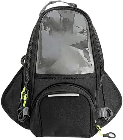 Motorrad-Tankrucksack – magnetische wasserdichte Tasche, transparente Handytasche, robustes, langlebiges Design, kompakter Reise-Organizer, einfache Befestigung | Praktische Aufbewahrung für Motorrad-