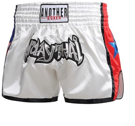 ZWEquipint Pantalones cortos de boxeo unisex para Muay Thai, cómodos y transpirables, para entrenamiento de artes marciales mixtas