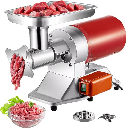 Tritacarne elettrico, in acciaio inox, ad alta capacità, per uso domestico e cucina