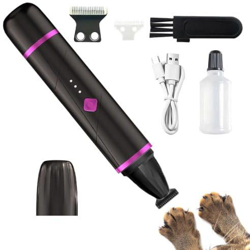 Elektrisk Hundtrimmer För Tassar Smådjursvård Trimmer Klippare | Tyst Nagelslipverktyg Med Precisionshuvud För Lägenhet Hemma