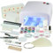 NAILS FACTORY | Kit Debutant | Ongels en gel | Nettoyant pour ongles | Professionnel pour Pose de Gel UV Blanc | Nagelset idéale avec l'art d'ongle, lampe UV et UV Gel Starter