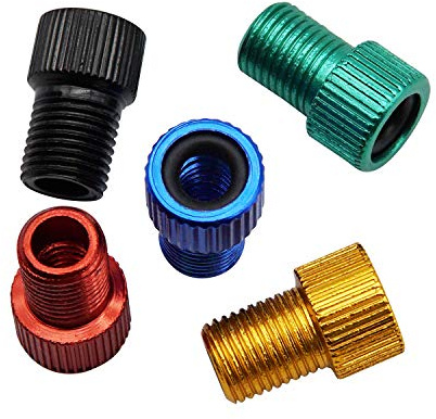 INNOLIFE Aluminum Presta to Schrader Converter Car Valve Adapter Bicycle Bike Tube Pump Air Compressor Tools (Mixed Colors)
