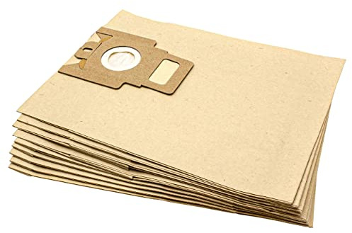 vhbw 10x sacchetto compatibile con Miele S 300 i ... 399 i Serie, S 371, S381 aspirapolvere - in carta, 28,5cm x 22cm, color sabbia