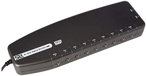 Signal Booster, SLx TV Six Output Amplifier 27824HSR With Integrated 4G Filter - Improve Picture Quality And Channel Reception - Boost Your HD TV/FM/DAB Signal. 8 Way - For HD and Freeview