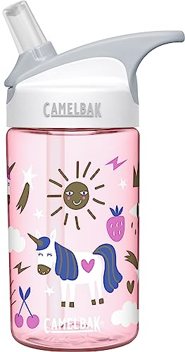 Camelbak Unisex's eddy Unicorn Party Eng/Spn Bottle, 300 Pink, 0.4 Litre