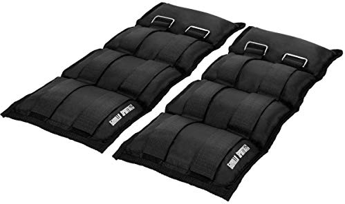 GORILLA SPORTS® Gewichtsmanschetten - 2er Set, Gewichte 1kg, 2kg, 3kg, 4kg, 5kg, 6kg, 7kg, 8kg, 10kg, Verstellbar - Fußgelenkgewichte, Armgewichte, Handgelenkgewichte, Handgelenk, Laufgewichte