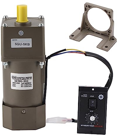 AC 220V 90W Motor mit Stufenlos regelbare Drehzahl Frequenzumrichtermotor Getrieberegler und Halterung