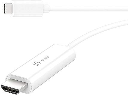 j5create USB C to HDMI Adapter Cable - 5ft 4K@60Hz Type C [Thunderbolt 3 Compatible] to HDMI Cable Compatible for MacBook Pro, MacBook Air, iPad Pro, Tablet, PC, Laptop Computers (JCC153)