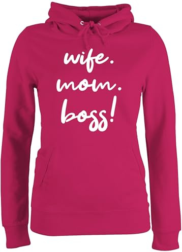 Shirtracer - Pullover Damen Hoodie Frauen - Mama - Wife Mom Boss I Mom Life