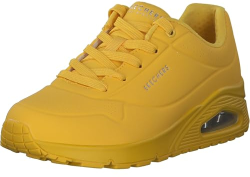 Skechers Uno Stand On Air träningsskor dam, Yellow Durabuck/Mesh, 39.5 EU