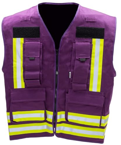 Dönges Kennzeichnungsweste, Lila (Führungskräfte Warnweste Funktionsweste Einsatzleiter Einsatzabschnittsleiter Zugführer Gruppenführer Atemschutz Atemschutzüberwachung Fachberater Presse PSNV)