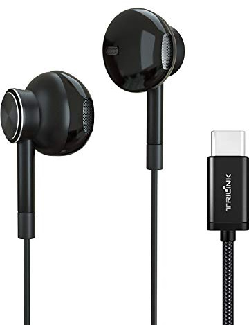 Écouteurs USB Type C Intra Auriculaires avec Micro Compatible avec New iPad Pro/MacBook Pro, Huawei P40/P30/P20/Pro/Mate20/10,Xiaomi11/10/mi9/8/mix,Google Pixel,OnePlus,Sony Xperia,HTC Plus,Essential