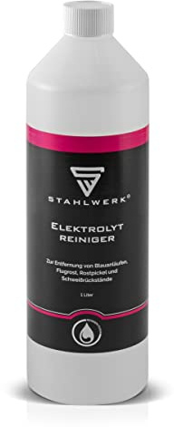 STAHLWERK Elektrolytreiniger 1 Liter, Reiniger für Edelstahl-Schweißnähte | Für Schweißnaht-Reinigungsgeräte, als Beizmittel gegen Blauanlauf, mit Korrosionsschutz und Passivierung von Schweißnähten